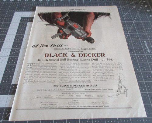 1926 black decker electric - &,